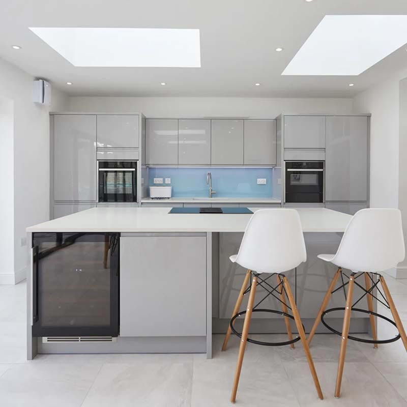 Plan de travail en Quartz Silestone "Miami White"